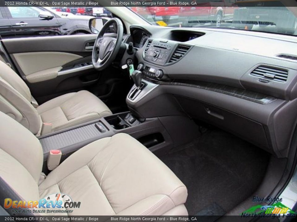 2012 Honda CR-V EX-L Opal Sage Metallic / Beige Photo #29