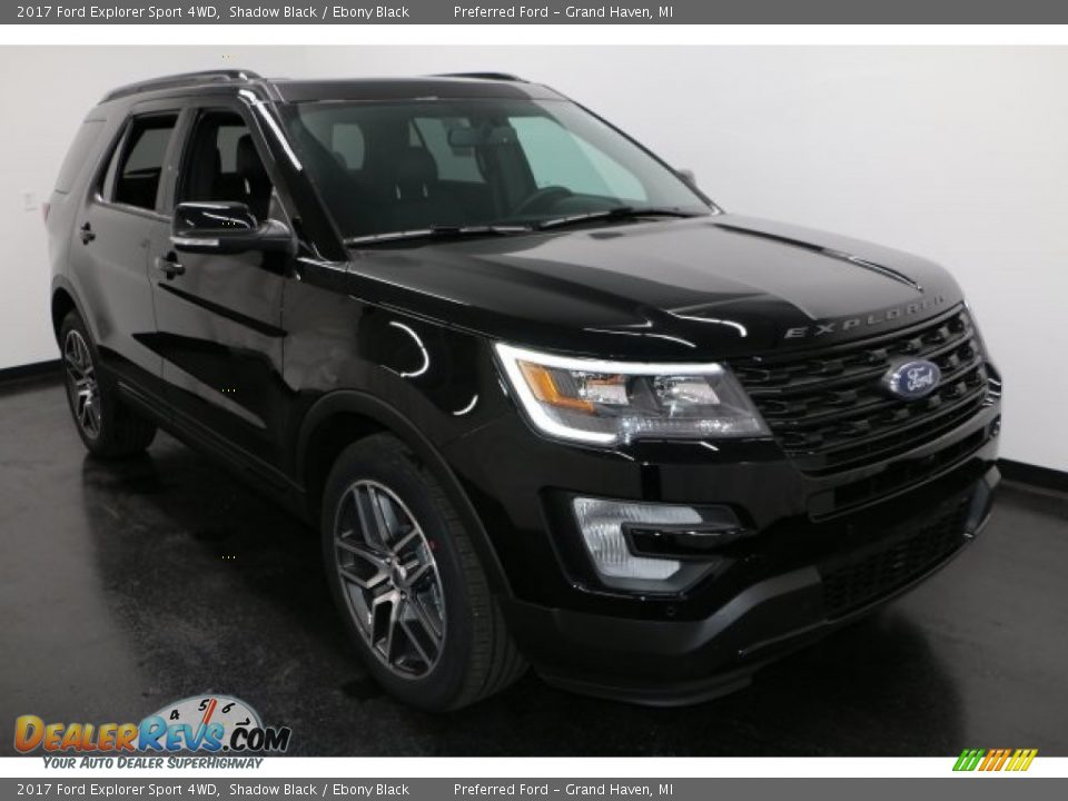 2017 Ford Explorer Sport 4WD Shadow Black / Ebony Black Photo #9