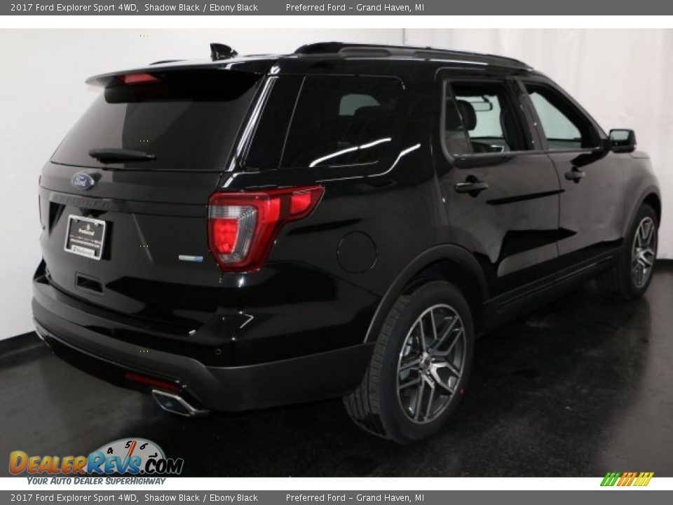 2017 Ford Explorer Sport 4WD Shadow Black / Ebony Black Photo #10