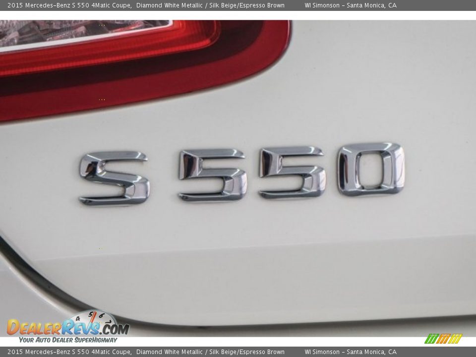 2015 Mercedes-Benz S 550 4Matic Coupe Diamond White Metallic / Silk Beige/Espresso Brown Photo #7