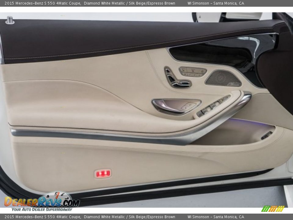 2015 Mercedes-Benz S 550 4Matic Coupe Diamond White Metallic / Silk Beige/Espresso Brown Photo #22