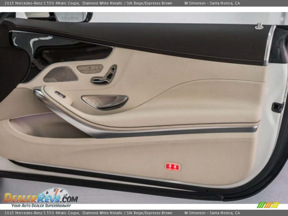 2015 Mercedes-Benz S 550 4Matic Coupe Diamond White Metallic / Silk Beige/Espresso Brown Photo #25