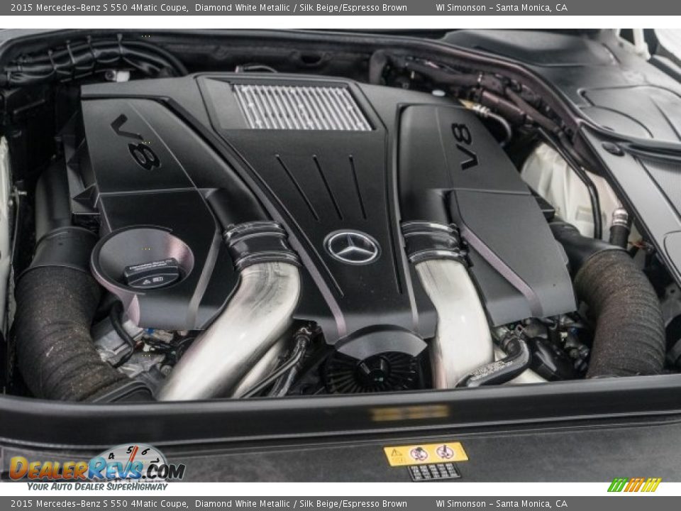 2015 Mercedes-Benz S 550 4Matic Coupe Diamond White Metallic / Silk Beige/Espresso Brown Photo #26