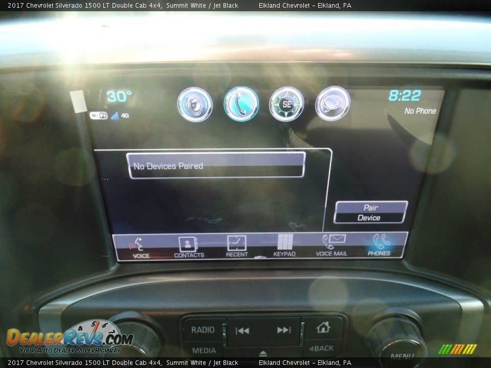 2017 Chevrolet Silverado 1500 LT Double Cab 4x4 Summit White / Jet Black Photo #30