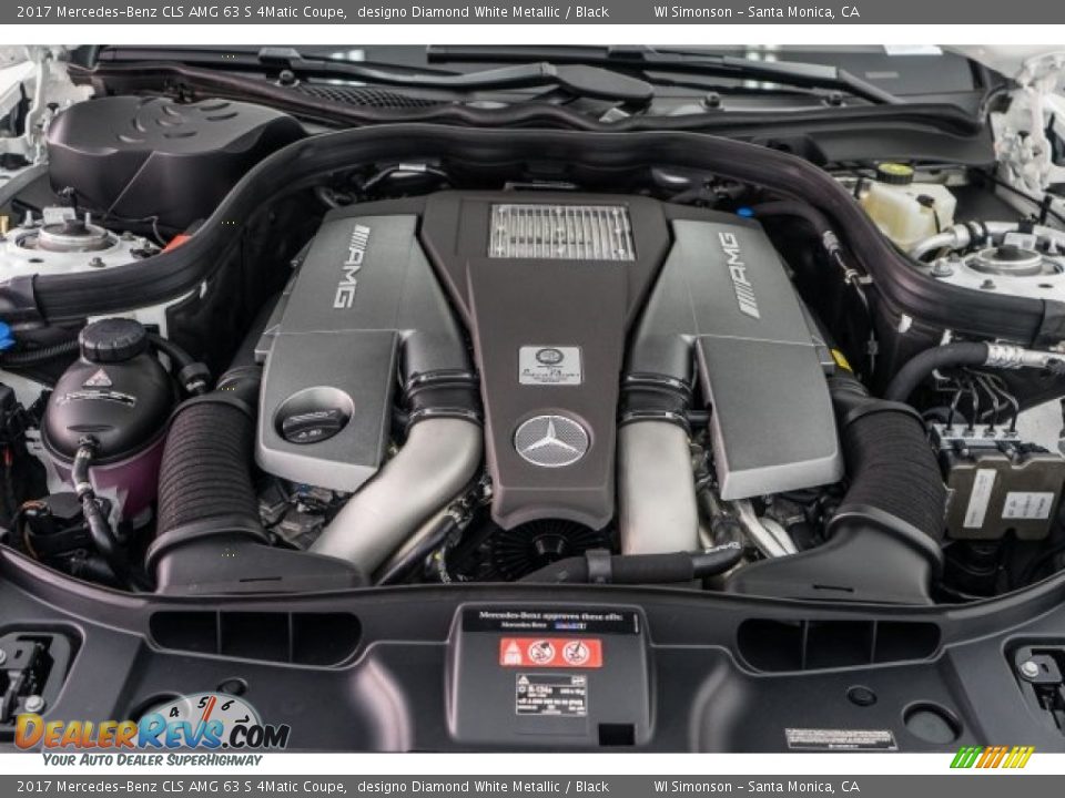 2017 Mercedes-Benz CLS AMG 63 S 4Matic Coupe 5.5 Liter AMG biturbo DOHC 32-Valve VVT V8 Engine Photo #9
