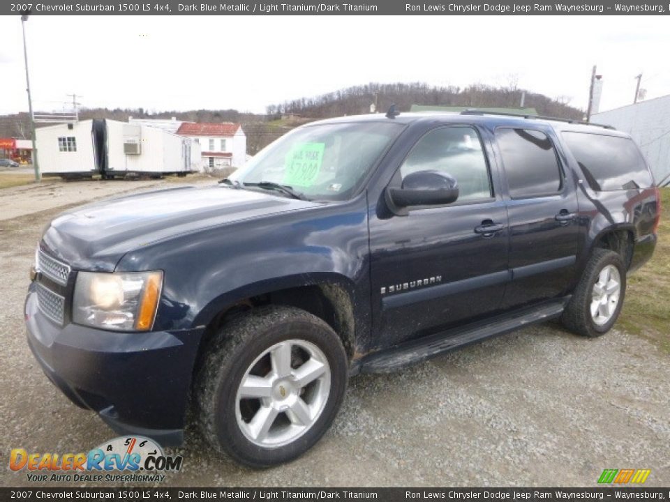 2007 Chevrolet Suburban 1500 LS 4x4 Dark Blue Metallic / Light Titanium/Dark Titanium Photo #1