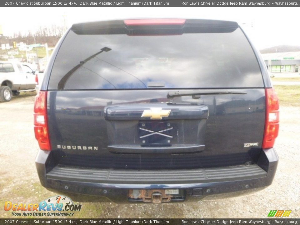 2007 Chevrolet Suburban 1500 LS 4x4 Dark Blue Metallic / Light Titanium/Dark Titanium Photo #6