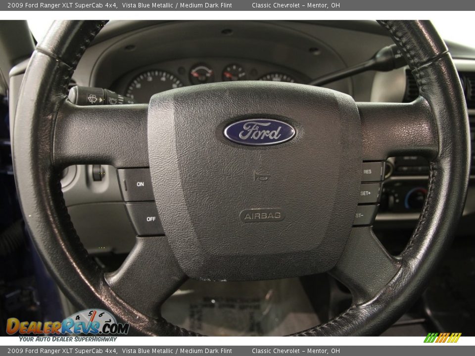 2009 Ford Ranger XLT SuperCab 4x4 Vista Blue Metallic / Medium Dark Flint Photo #6