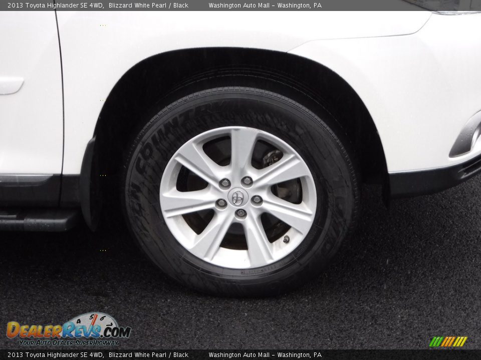 2013 Toyota Highlander SE 4WD Blizzard White Pearl / Black Photo #3