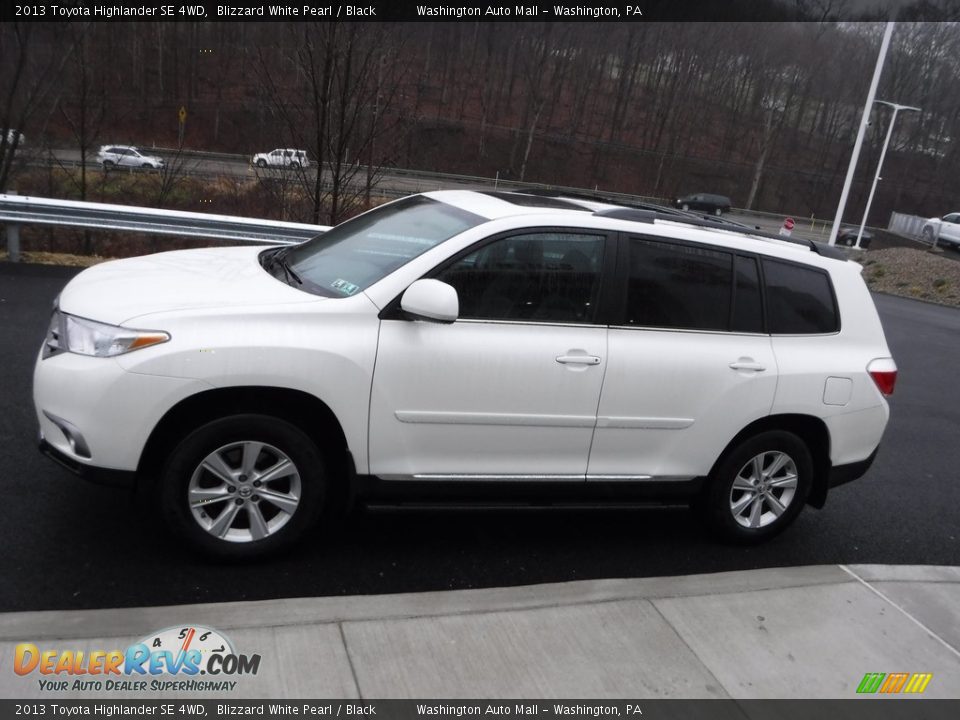 2013 Toyota Highlander SE 4WD Blizzard White Pearl / Black Photo #6