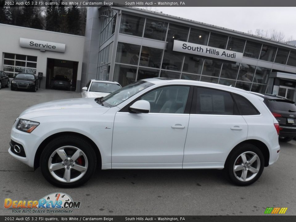 2012 Audi Q5 3.2 FSI quattro Ibis White / Cardamom Beige Photo #2