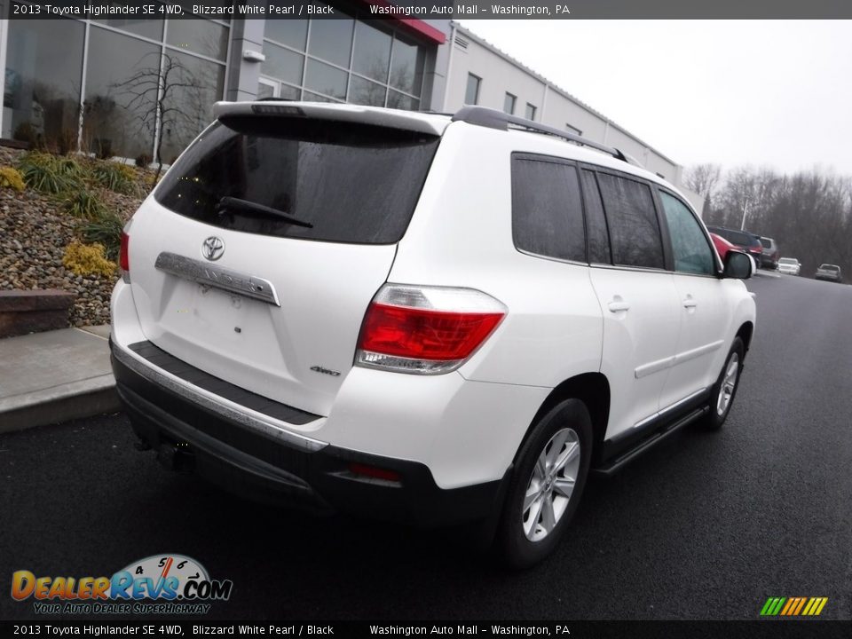 2013 Toyota Highlander SE 4WD Blizzard White Pearl / Black Photo #10