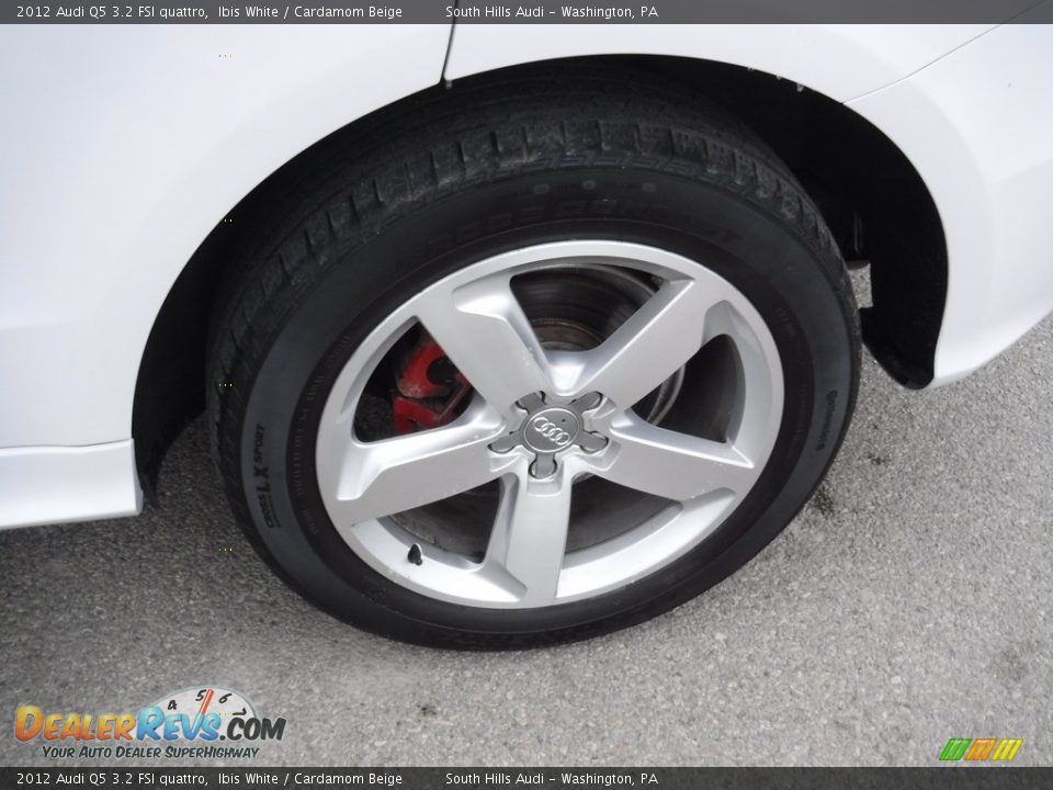 2012 Audi Q5 3.2 FSI quattro Ibis White / Cardamom Beige Photo #5