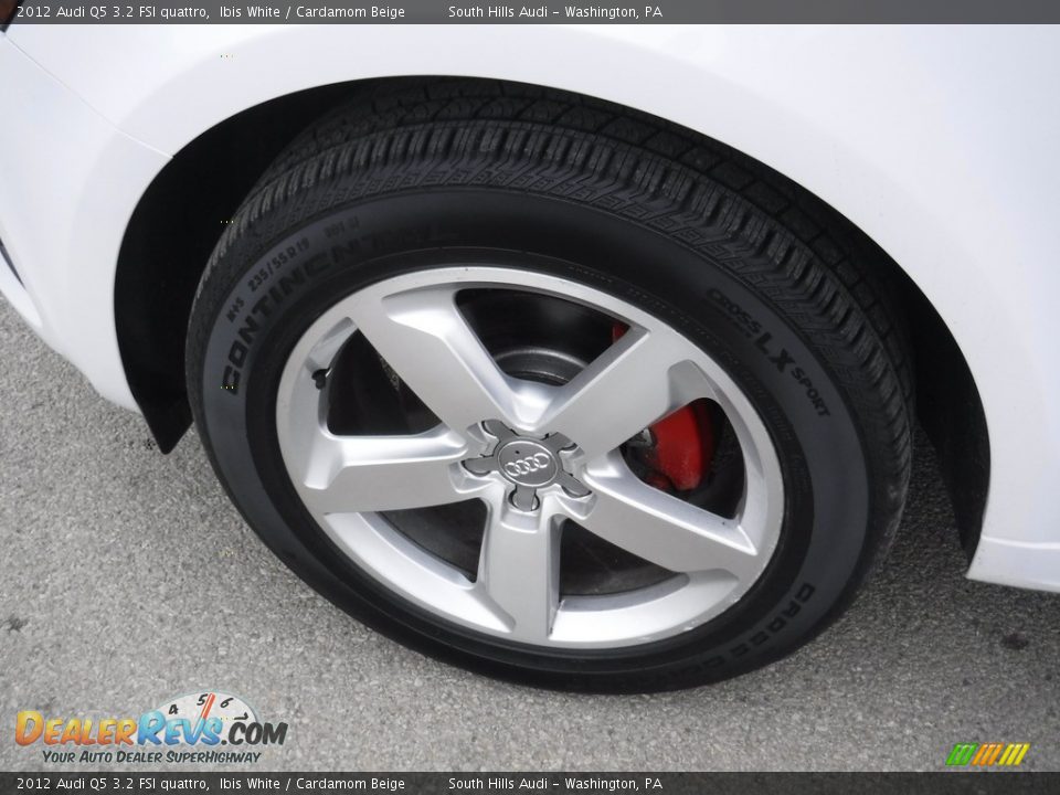 2012 Audi Q5 3.2 FSI quattro Ibis White / Cardamom Beige Photo #6