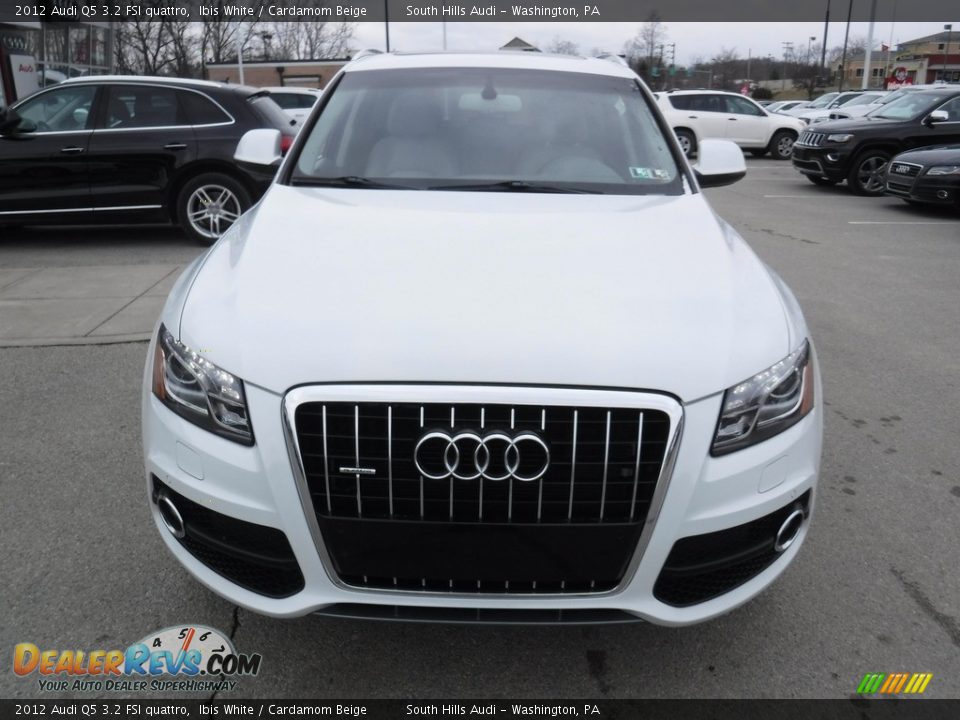 2012 Audi Q5 3.2 FSI quattro Ibis White / Cardamom Beige Photo #7