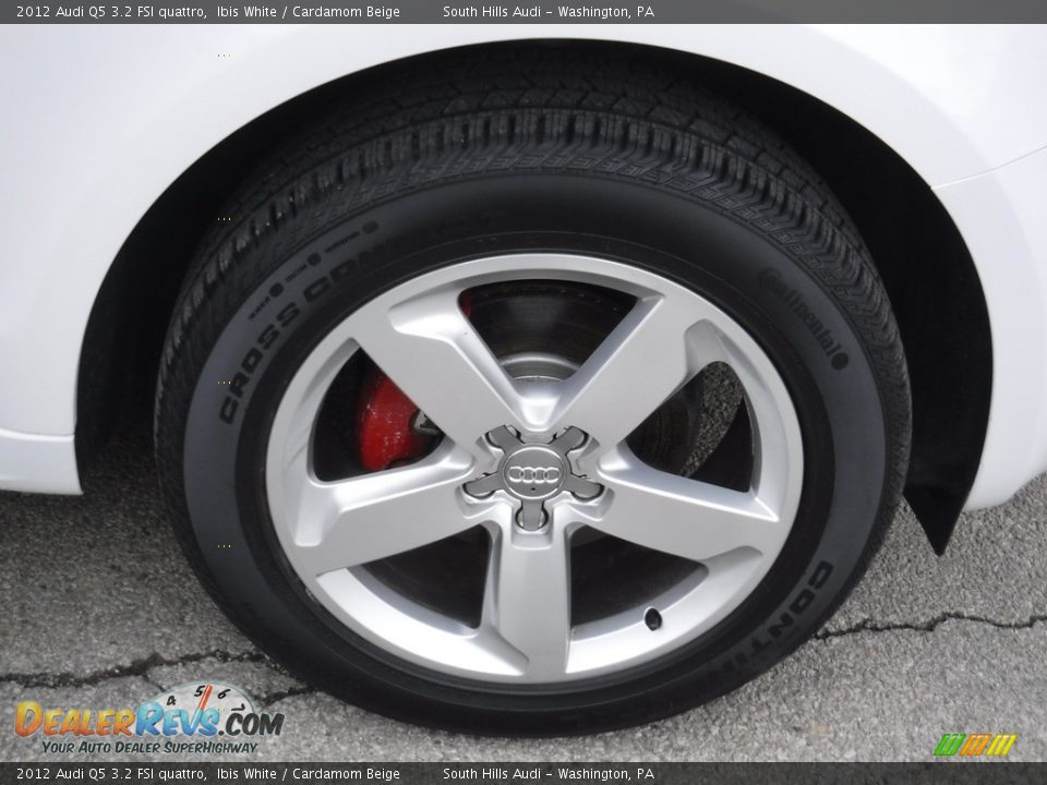 2012 Audi Q5 3.2 FSI quattro Ibis White / Cardamom Beige Photo #11