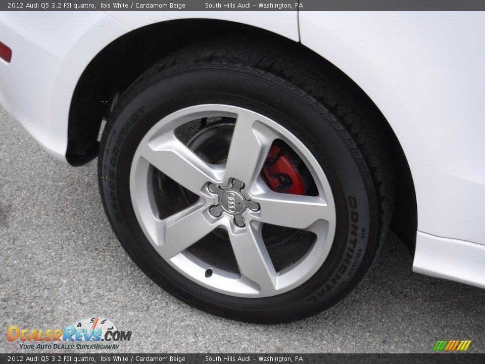 2012 Audi Q5 3.2 FSI quattro Ibis White / Cardamom Beige Photo #12