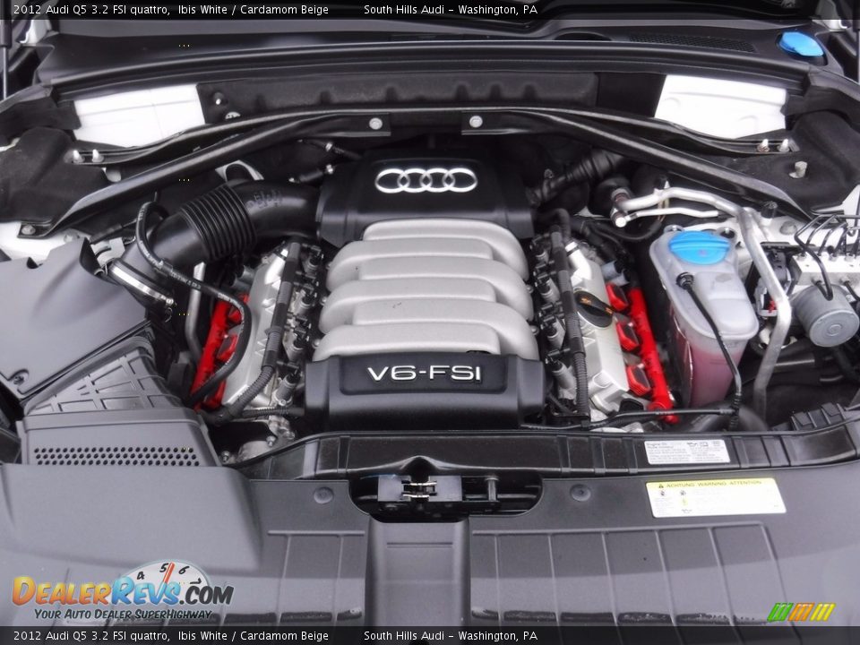 2012 Audi Q5 3.2 FSI quattro Ibis White / Cardamom Beige Photo #17