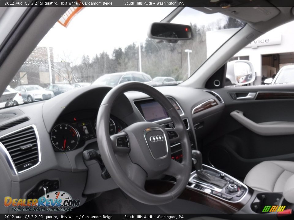 2012 Audi Q5 3.2 FSI quattro Ibis White / Cardamom Beige Photo #19