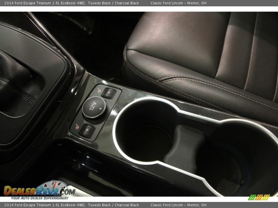 2014 Ford Escape Titanium 1.6L EcoBoost 4WD Tuxedo Black / Charcoal Black Photo #12