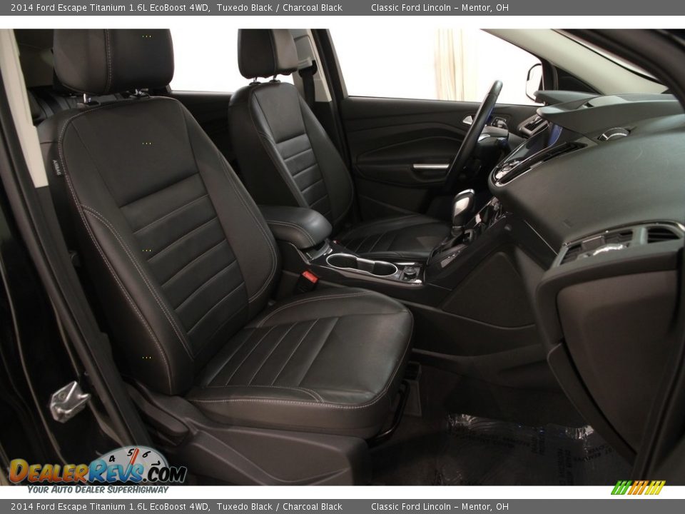 2014 Ford Escape Titanium 1.6L EcoBoost 4WD Tuxedo Black / Charcoal Black Photo #13