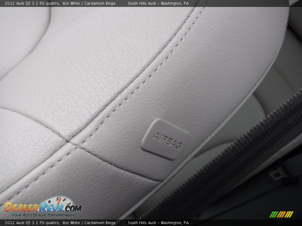 2012 Audi Q5 3.2 FSI quattro Ibis White / Cardamom Beige Photo #25