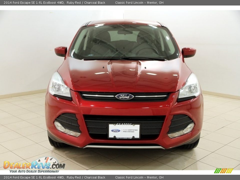 2014 Ford Escape SE 1.6L EcoBoost 4WD Ruby Red / Charcoal Black Photo #2