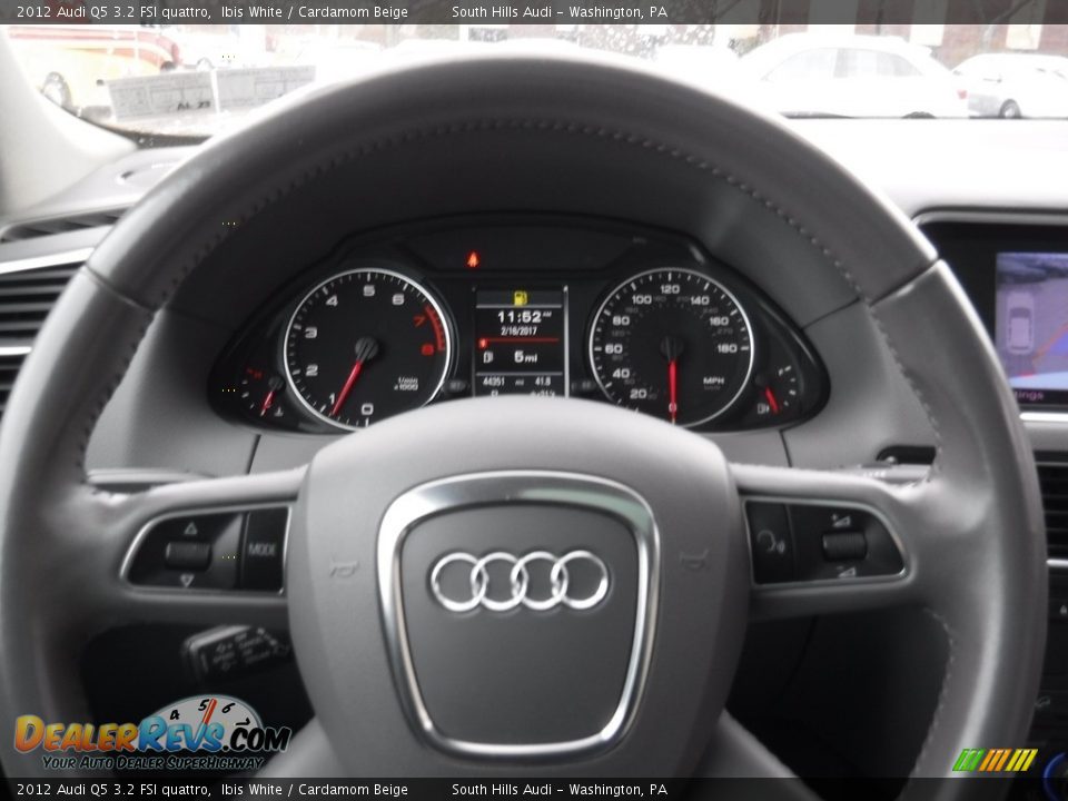 2012 Audi Q5 3.2 FSI quattro Ibis White / Cardamom Beige Photo #32