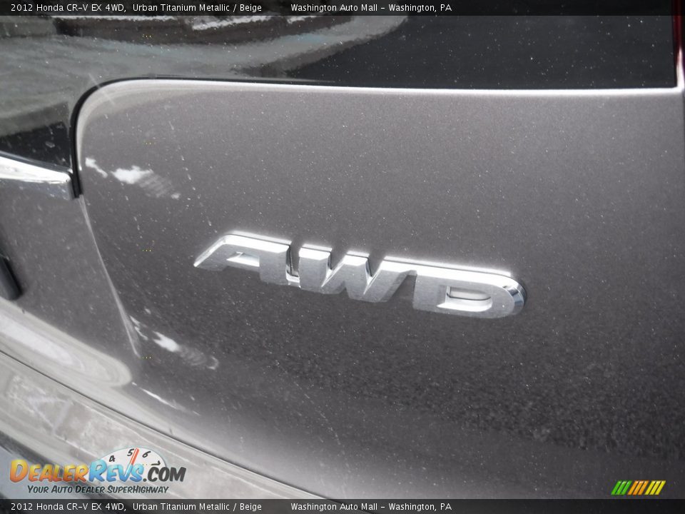 2012 Honda CR-V EX 4WD Urban Titanium Metallic / Beige Photo #11