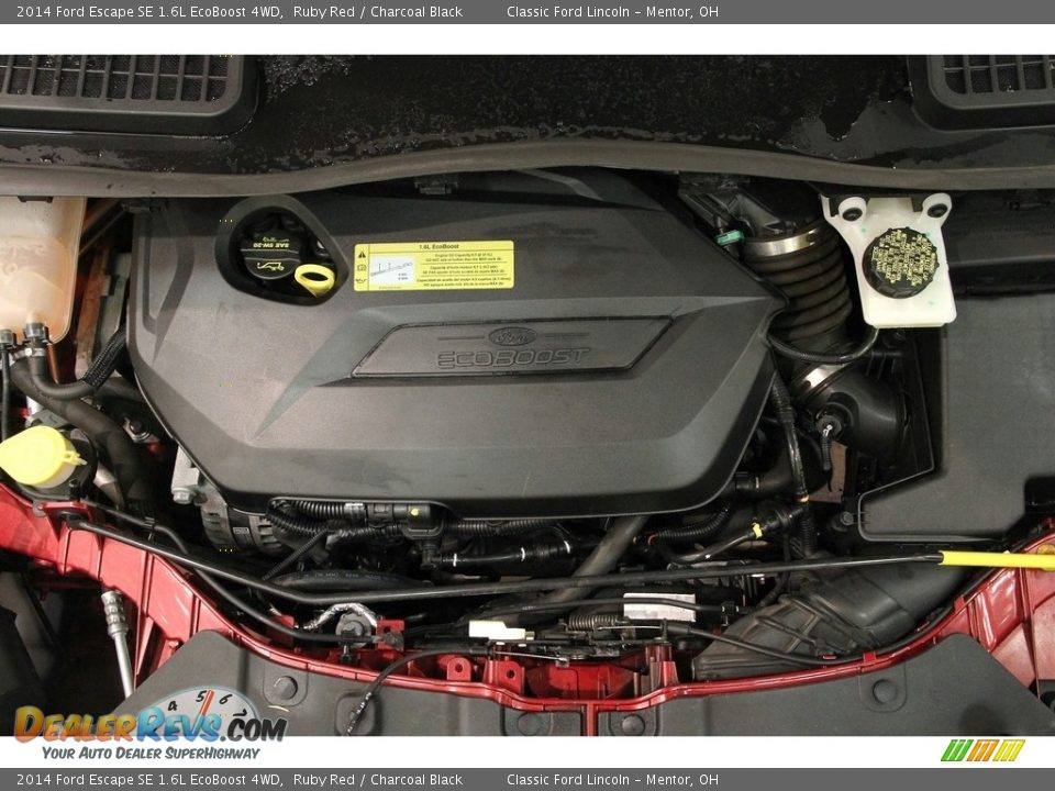2014 Ford Escape SE 1.6L EcoBoost 4WD Ruby Red / Charcoal Black Photo #25
