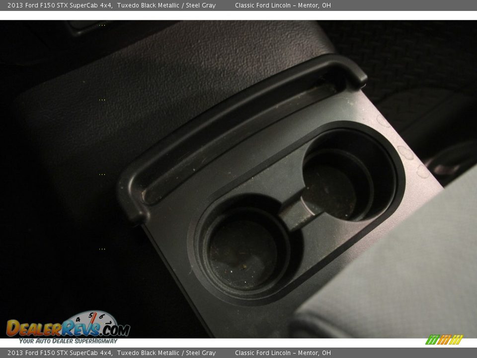 2013 Ford F150 STX SuperCab 4x4 Tuxedo Black Metallic / Steel Gray Photo #10