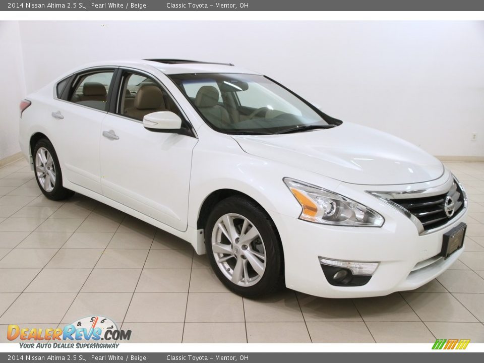 2014 Nissan Altima 2.5 SL Pearl White / Beige Photo #1