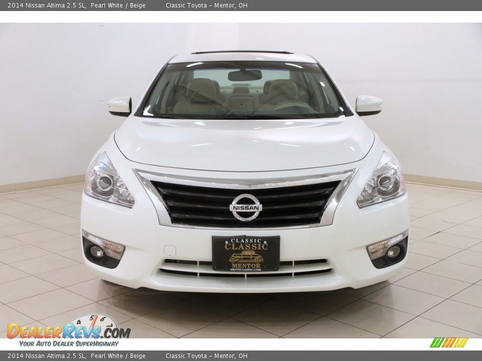 2014 Nissan Altima 2.5 SL Pearl White / Beige Photo #2