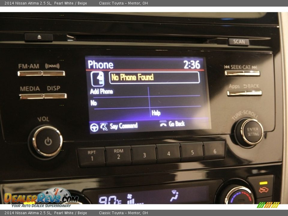 2014 Nissan Altima 2.5 SL Pearl White / Beige Photo #11