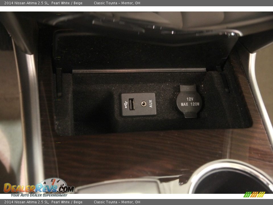 2014 Nissan Altima 2.5 SL Pearl White / Beige Photo #13