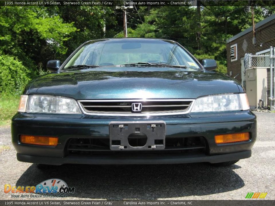 1995 Honda Accord LX V6 Sedan Sherwood Green Pearl / Gray Photo #3