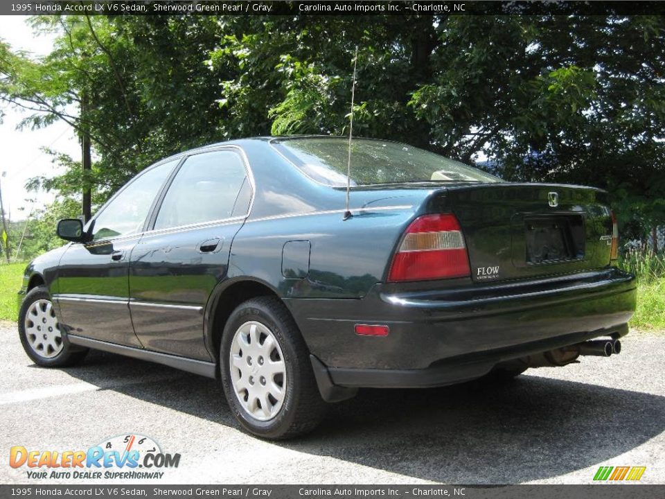 1995 Honda Accord LX V6 Sedan Sherwood Green Pearl / Gray Photo #6