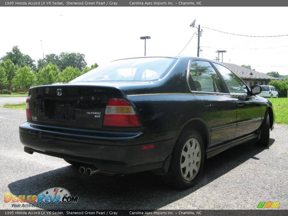 1995 Honda Accord LX V6 Sedan Sherwood Green Pearl / Gray Photo #8