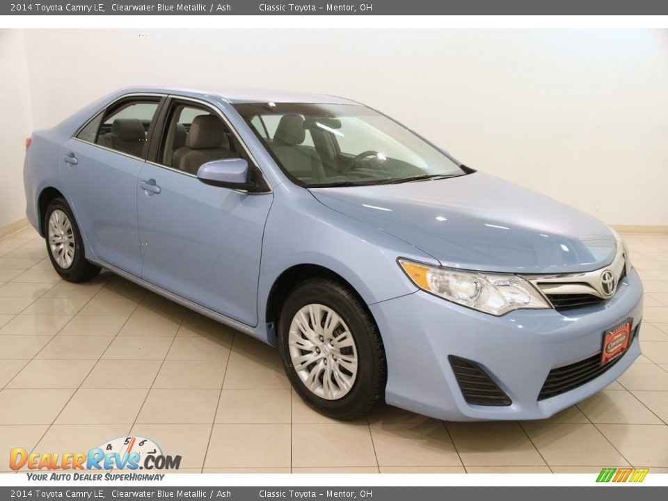 2014 Toyota Camry LE Clearwater Blue Metallic / Ash Photo #1