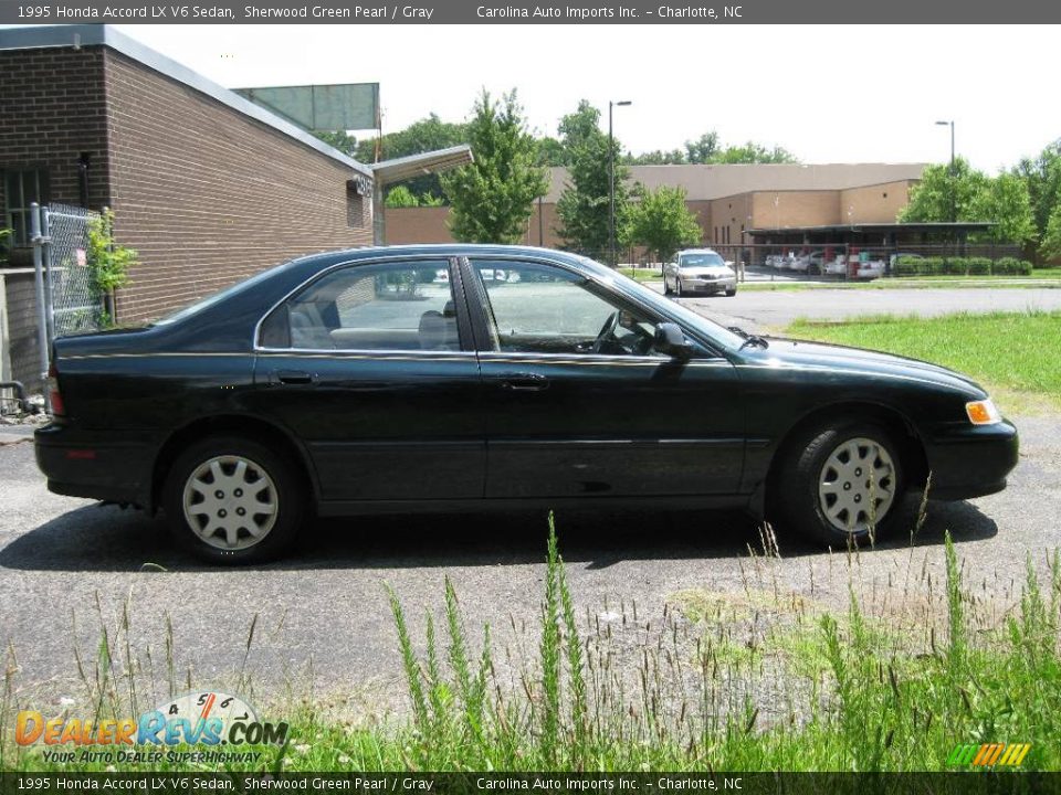 1995 Honda Accord LX V6 Sedan Sherwood Green Pearl / Gray Photo #9