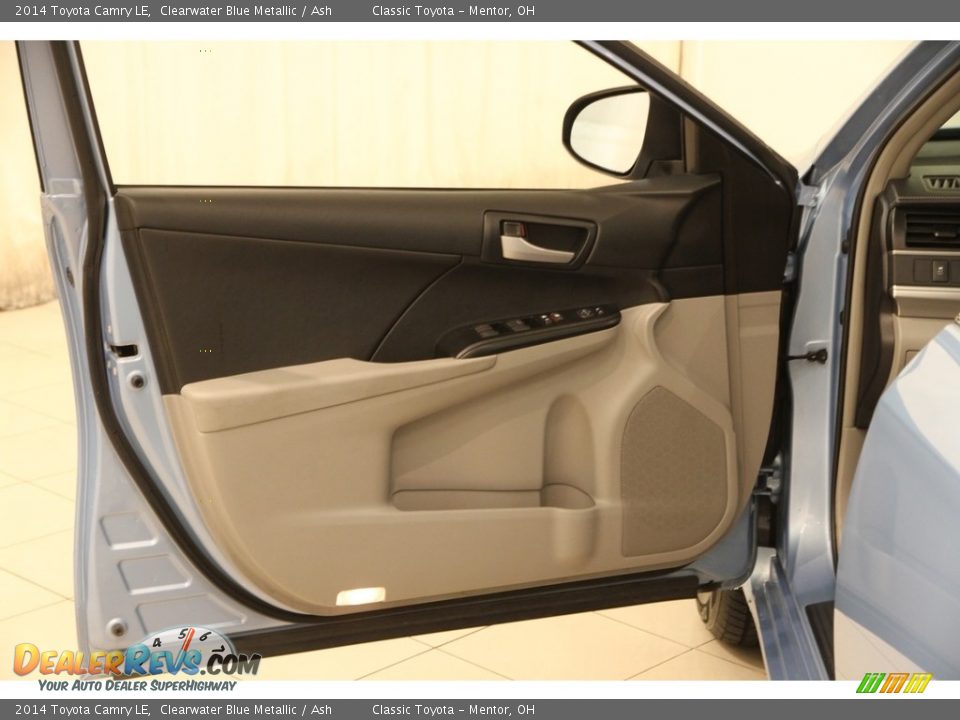 2014 Toyota Camry LE Clearwater Blue Metallic / Ash Photo #4