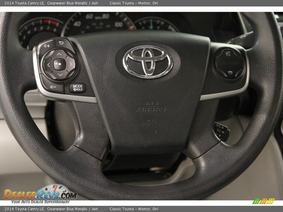 2014 Toyota Camry LE Clearwater Blue Metallic / Ash Photo #6