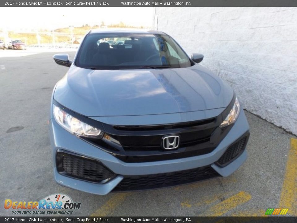2017 Honda Civic LX Hatchback Sonic Gray Pearl / Black Photo #4