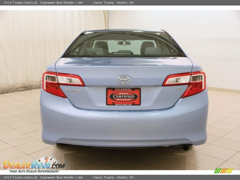 2014 Toyota Camry LE Clearwater Blue Metallic / Ash Photo #16