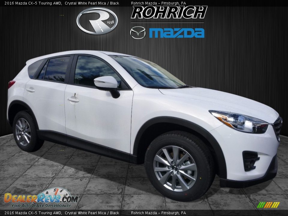 2016 Mazda CX-5 Touring AWD Crystal White Pearl Mica / Black Photo #1