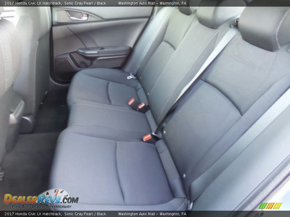 2017 Honda Civic LX Hatchback Sonic Gray Pearl / Black Photo #11