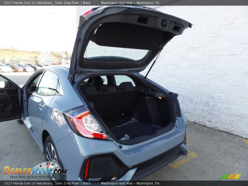 2017 Honda Civic LX Hatchback Sonic Gray Pearl / Black Photo #12