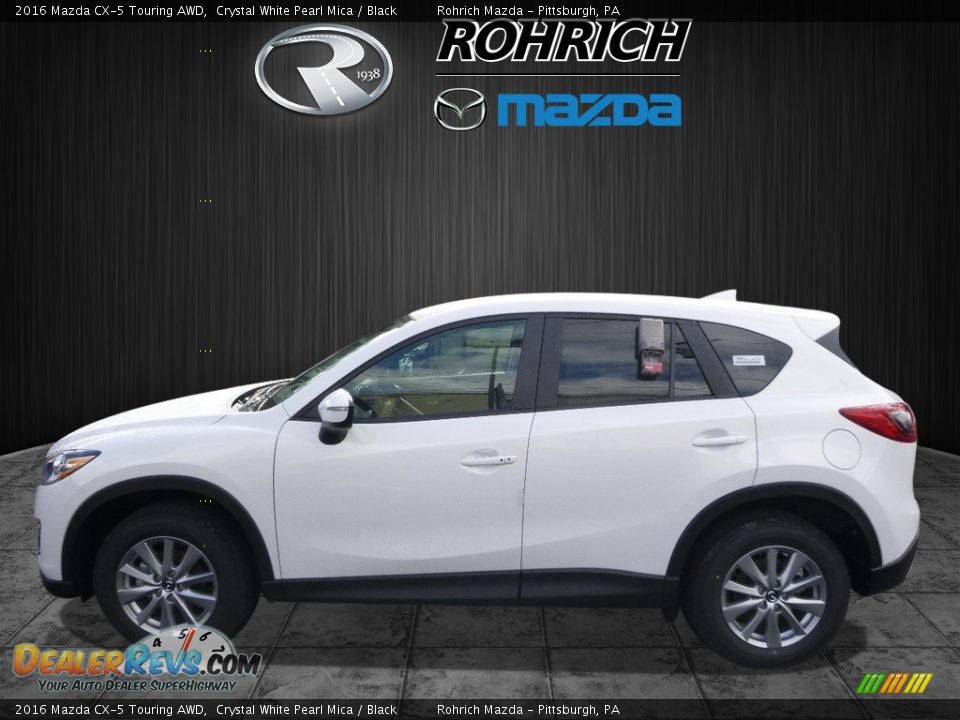 2016 Mazda CX-5 Touring AWD Crystal White Pearl Mica / Black Photo #3