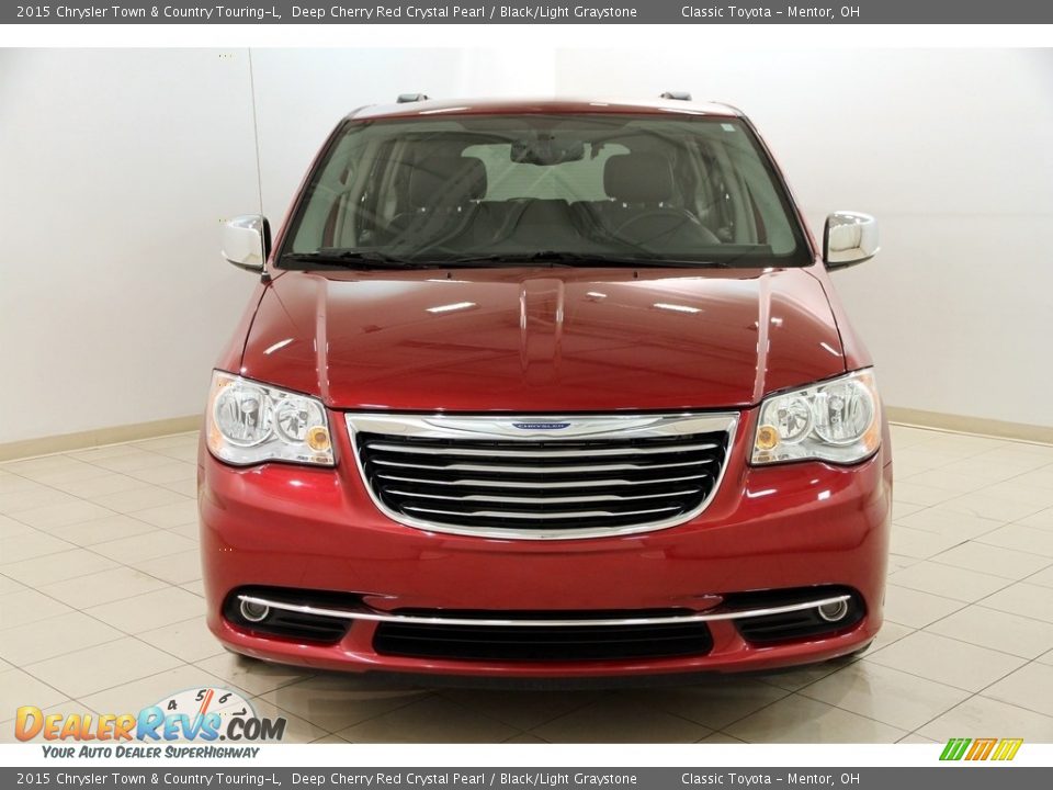 2015 Chrysler Town & Country Touring-L Deep Cherry Red Crystal Pearl / Black/Light Graystone Photo #2