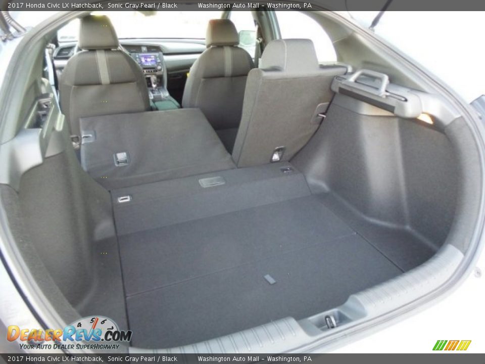 2017 Honda Civic LX Hatchback Sonic Gray Pearl / Black Photo #13